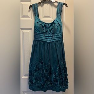 Deb teal mid thigh dress. NWT